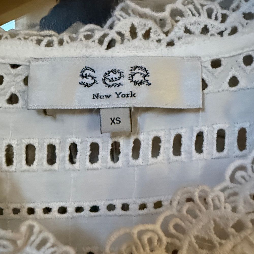 SEA New York Lina Eyelet Tunic Dress | Cream - Picture 7 of 8